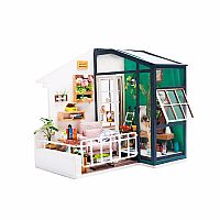 DIY 3D Minature Wooden House: Balcony