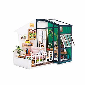DIY 3D Minature Wooden House: Balcony