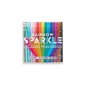 Rainbow Sparkle Glitter Markers