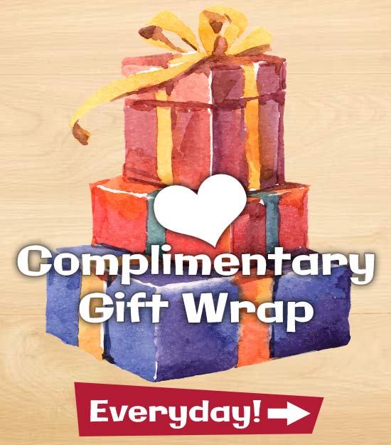 Complimentary Gift Wrap at Geppetos Toys